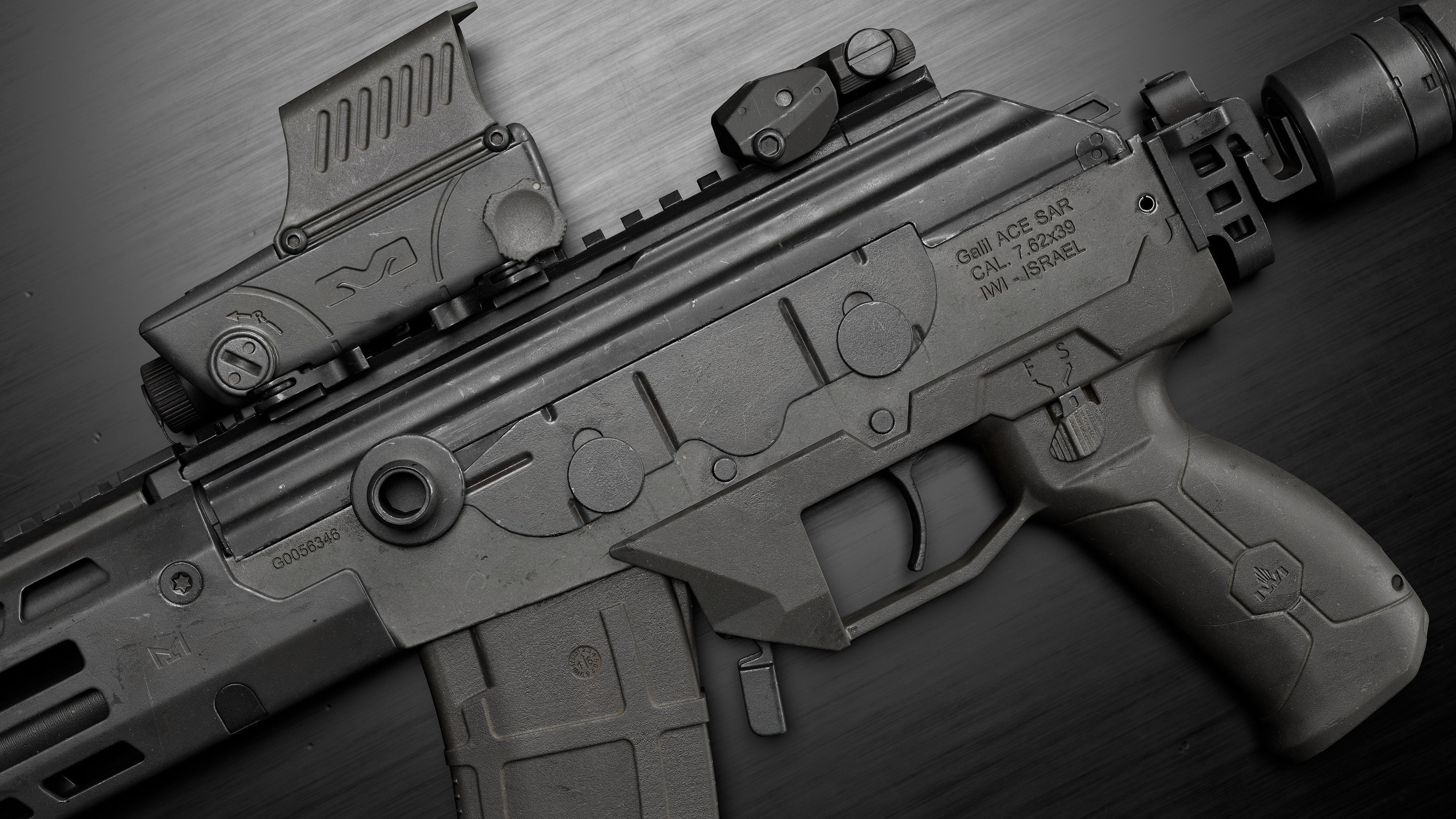 IWI Galil ace gen2 Low-poly 3D model_8