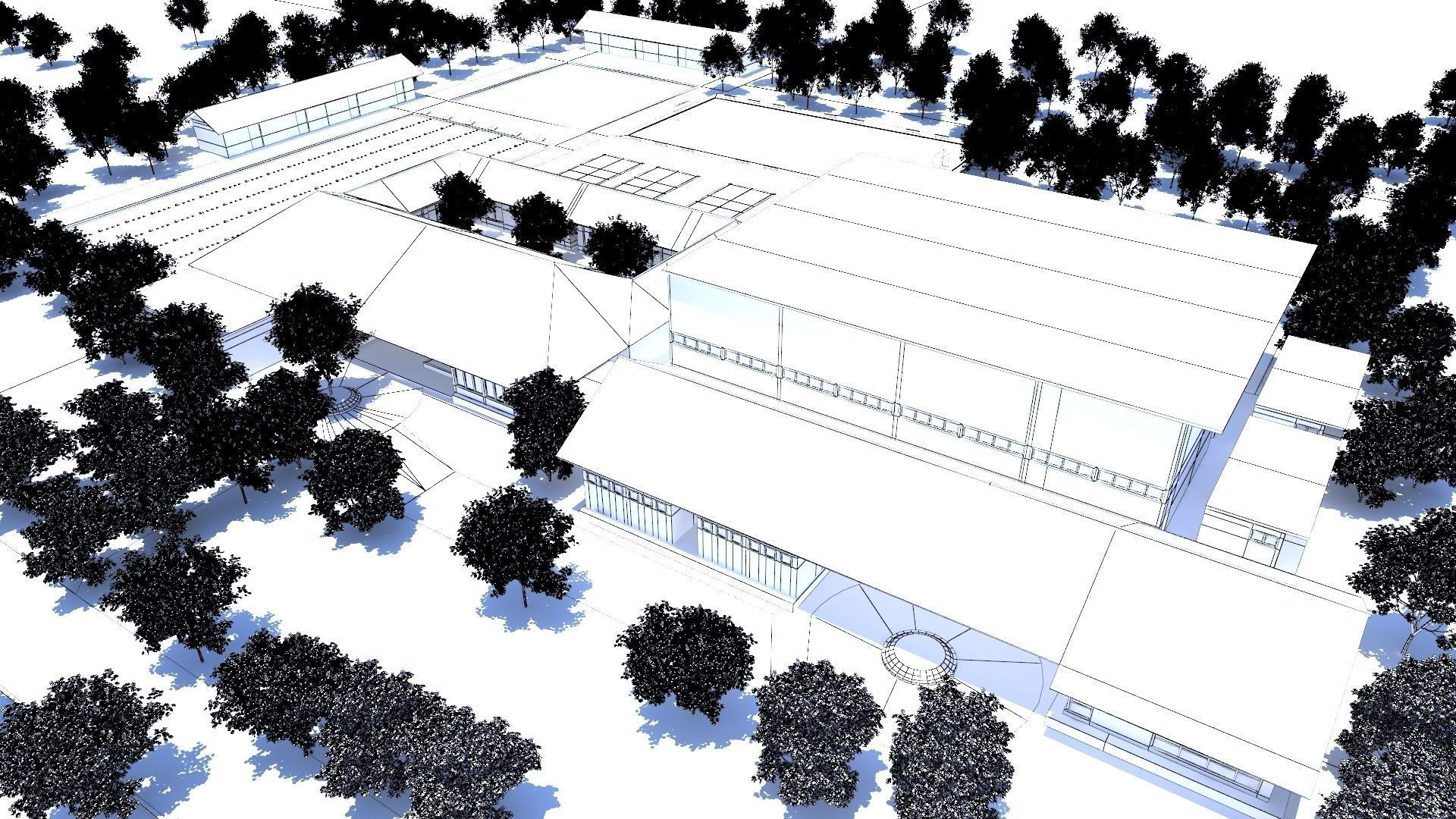 Stadium Low-poly 3D model_21