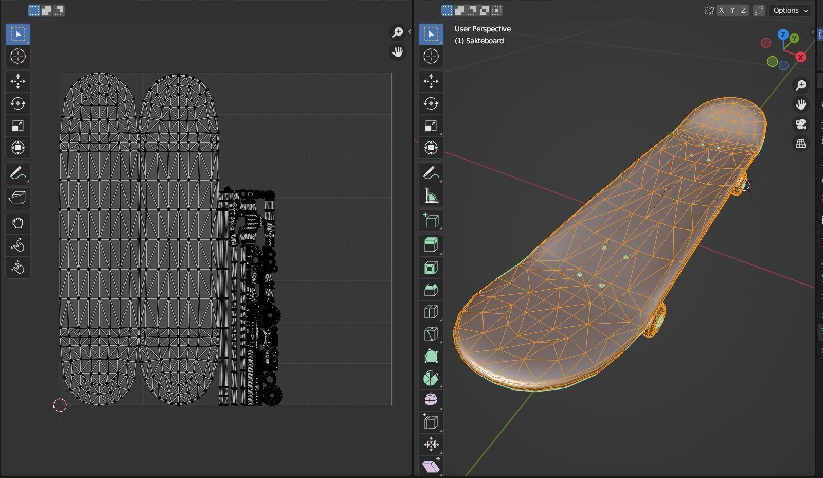 Skateboard Low-poly 3D model_9