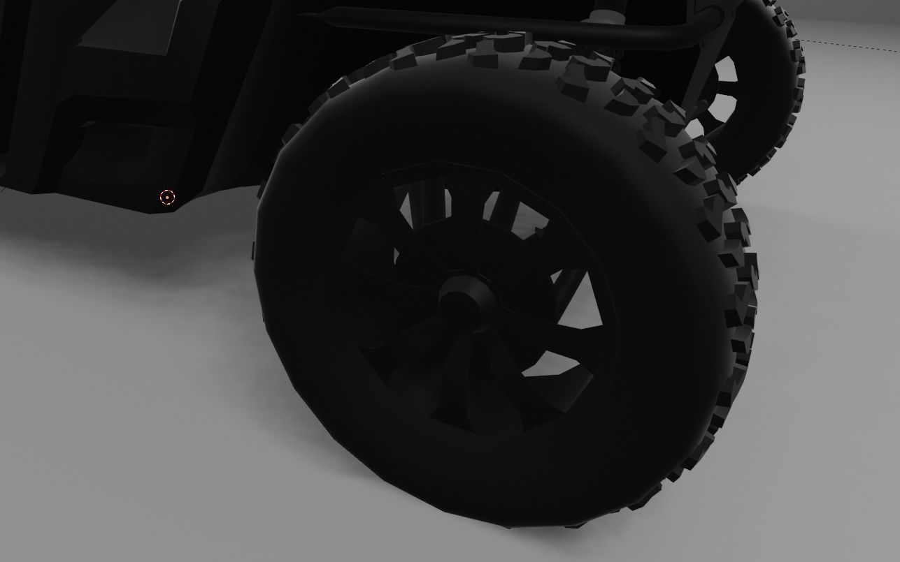 Can-Am Defender 2018 Low-poly 3D model_9