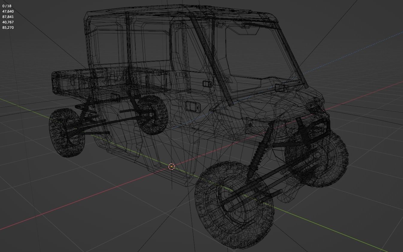 Can-Am Defender 2018 Low-poly 3D model_14