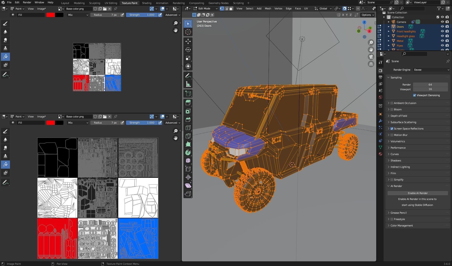 Can-Am Defender 2018 Low-poly 3D model_11