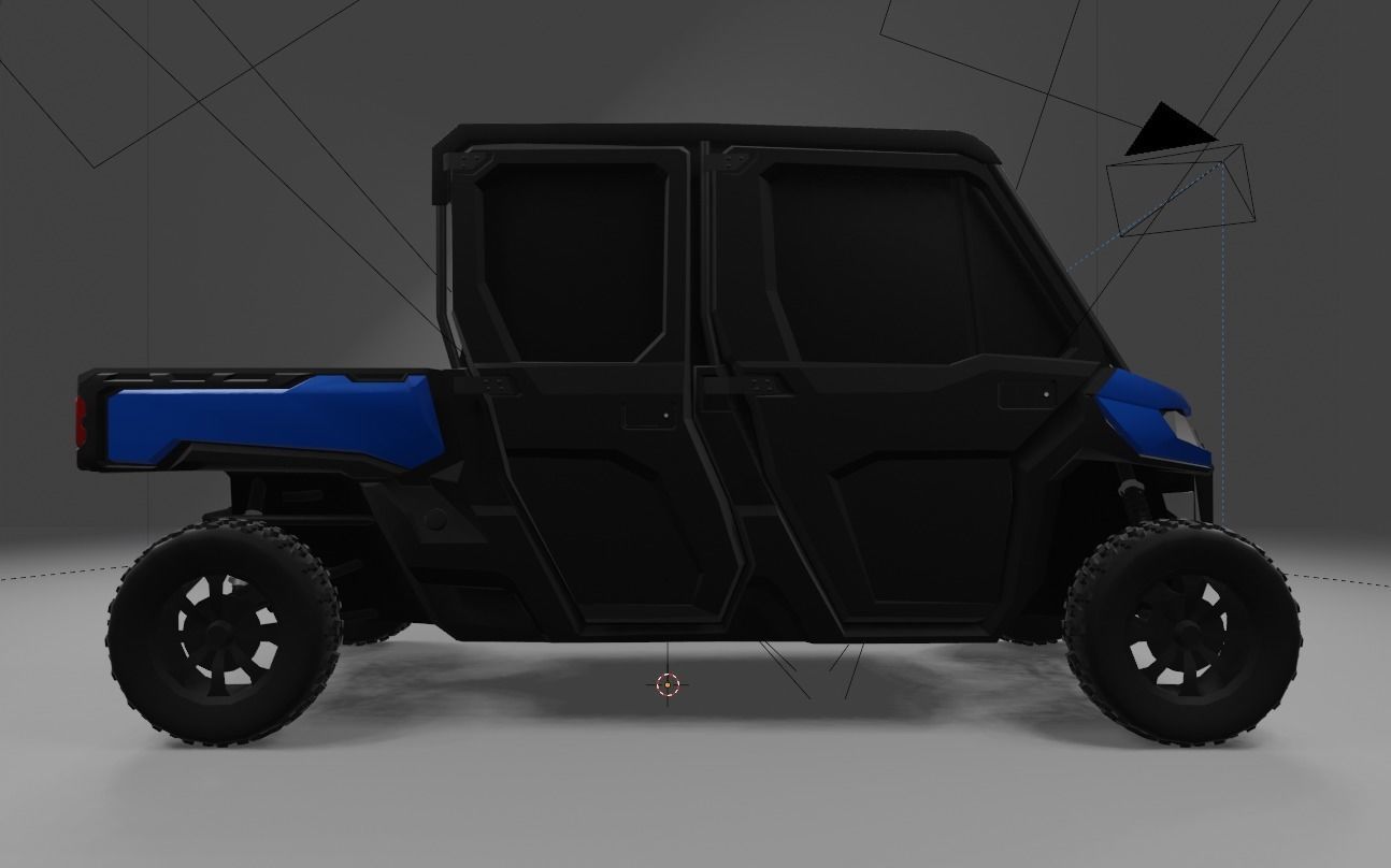Can-Am Defender 2018 Low-poly 3D model_3