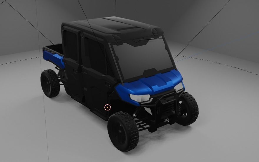 Can-Am Defender 2018 Low-poly 3D model_2