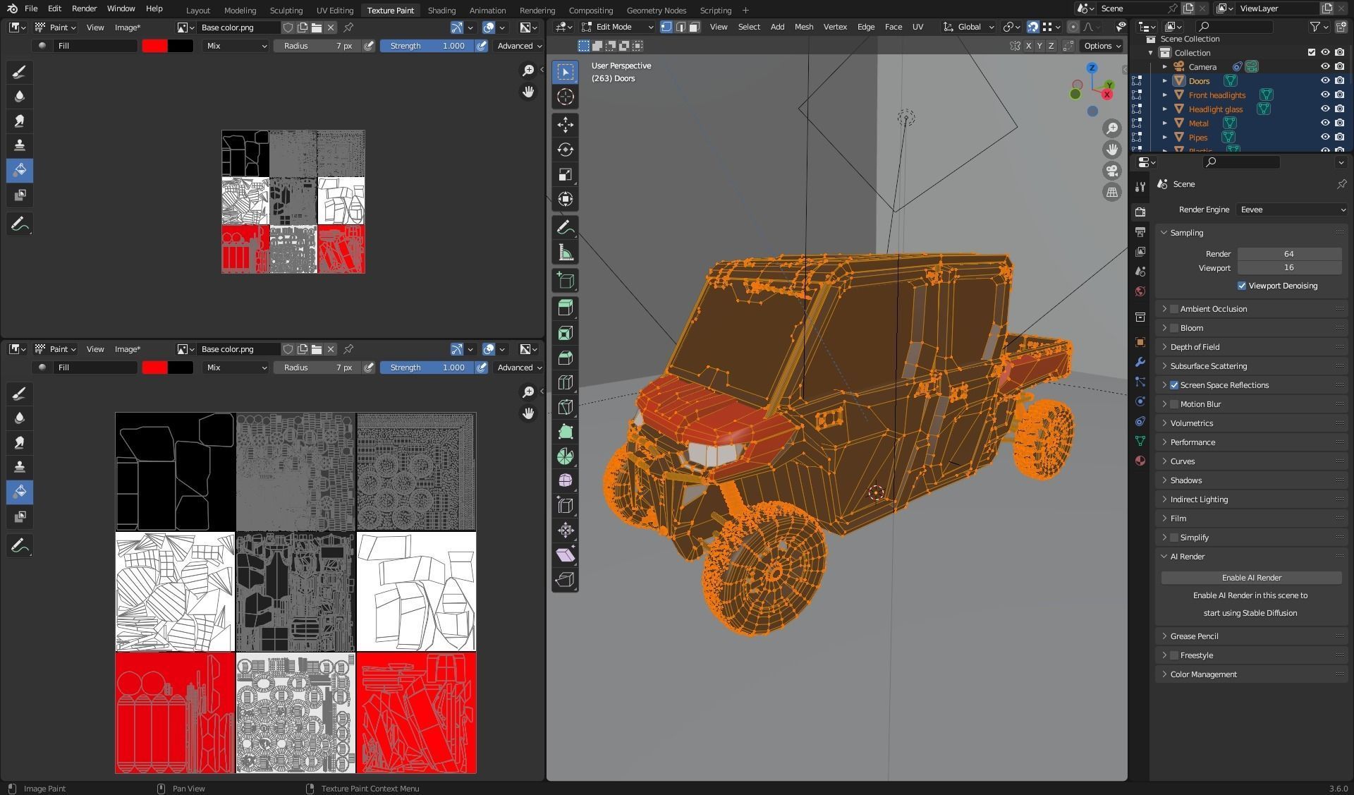 Can-Am Defender 2018 Low-poly 3D model_12