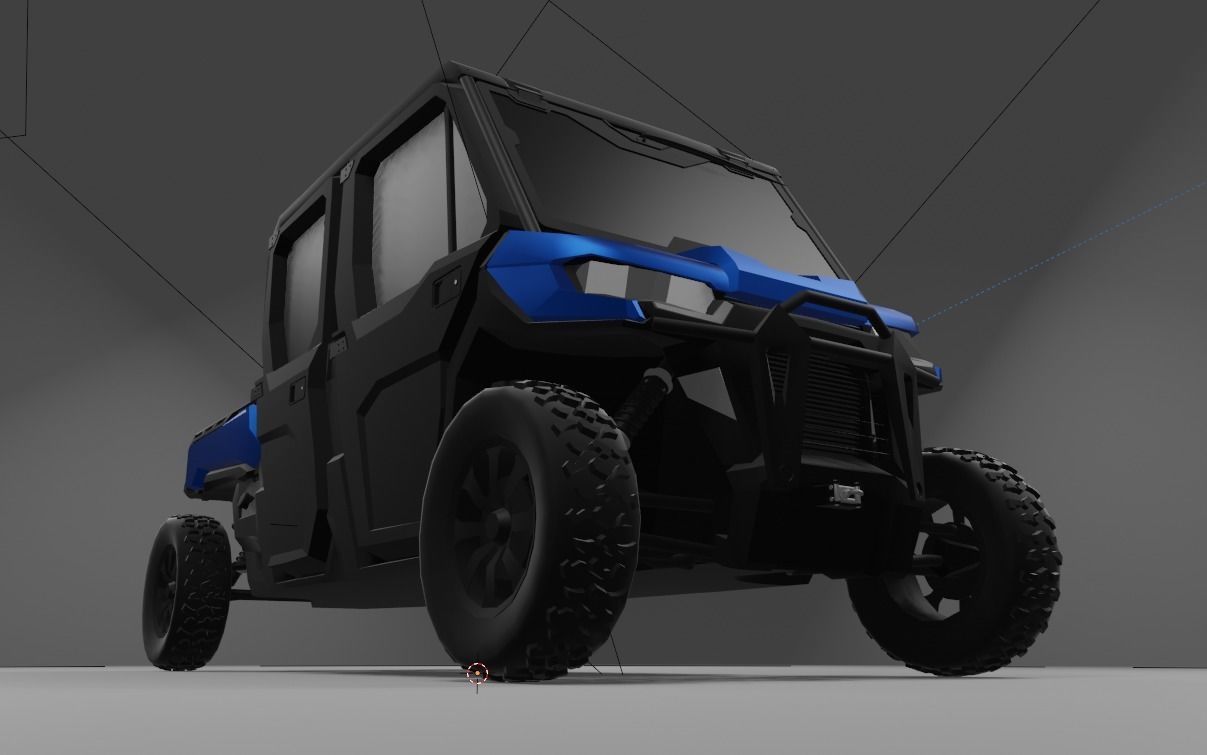 Can-Am Defender 2018 Low-poly 3D model_6