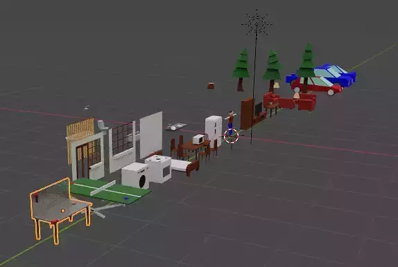 Lowpoly Game Objects