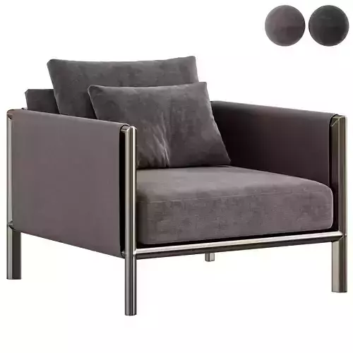 FRAME GRAY ARMCHAIR BY ARTEMEST COLLECTION