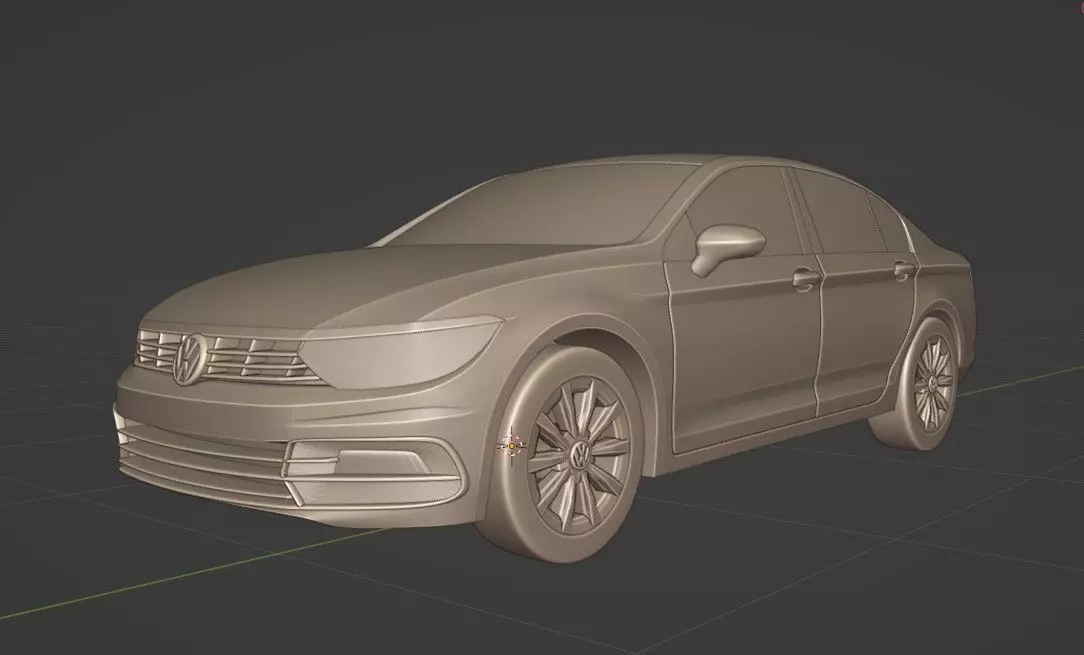 3D printable free passat model 3D print model