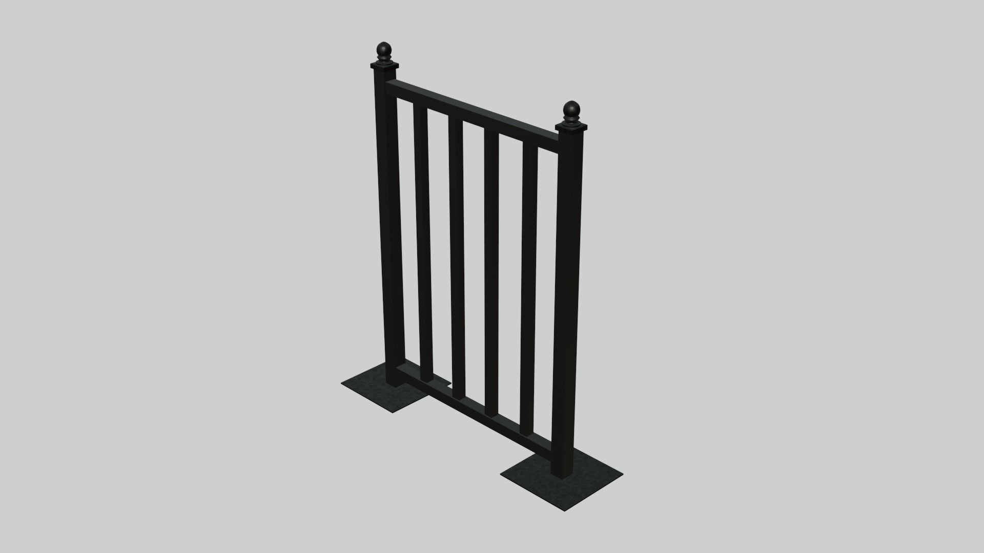 3D model Cafe Railing VR / AR / low-poly | CGTrader
