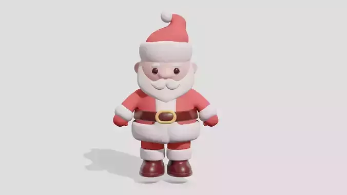 Cute cartoon Santa Claus 