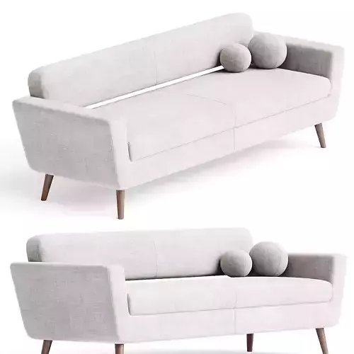 Serie 50 W sofa 3d model 