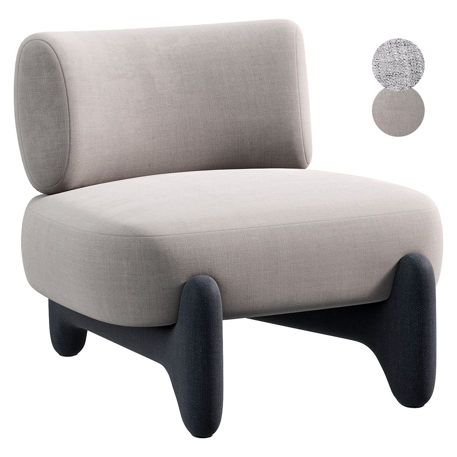 Tobo Armchair By Collectorgroup 3D model_1