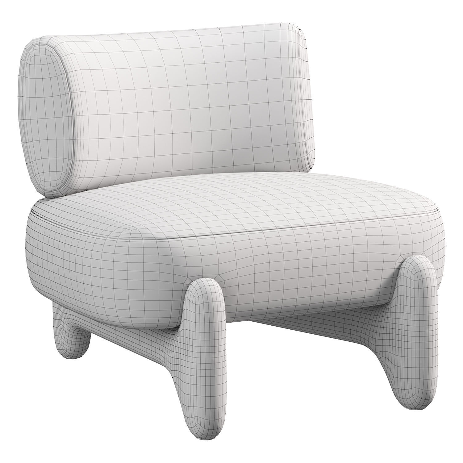 Tobo Armchair By Collectorgroup 3D model_2