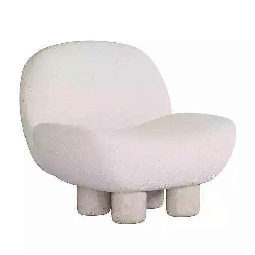 Unique Hygge Armchair by Collector 3D model