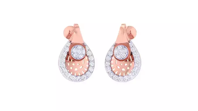 High Jewelry Diamond Studs Earrings 3dm stl 3mf obj glb gltf mtl 3D print model