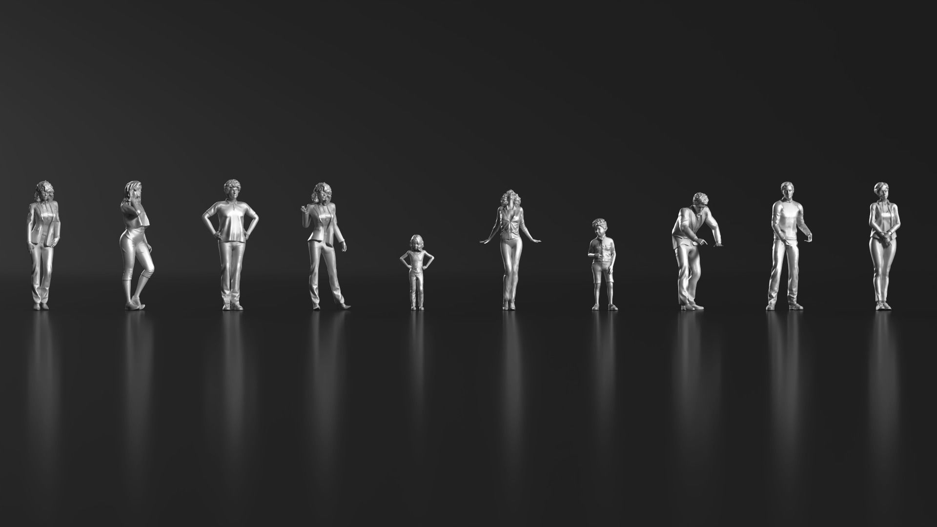 HD People 16 Stand 2 3D print model_11