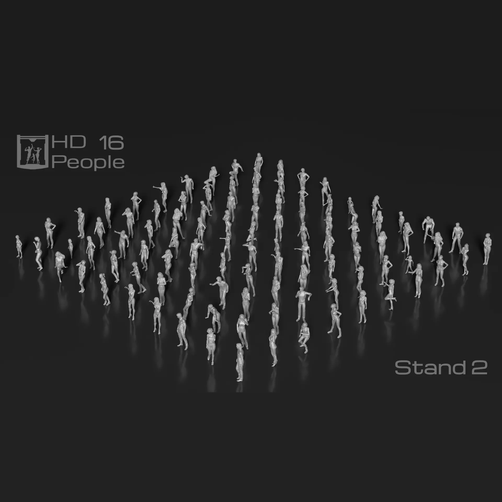 HD People 16 Stand 2 3D print model_0