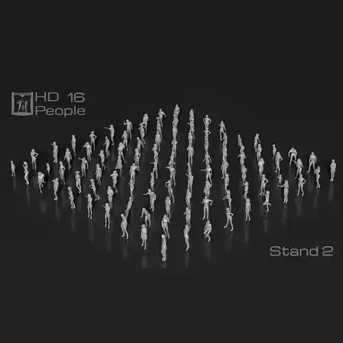 HD People 16 Stand 2 3D print model