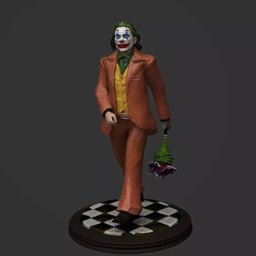 Joker Clown with Roses 3D Model Ready to Print 3D print model_0