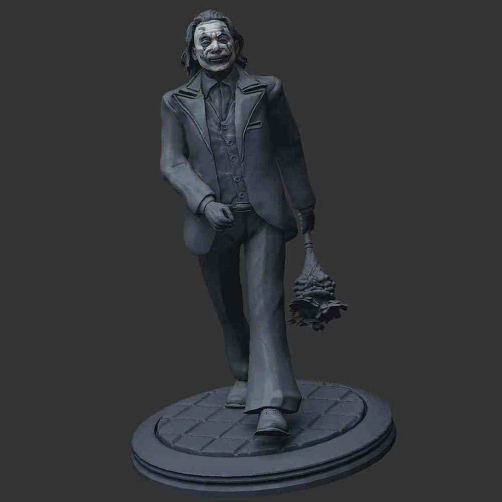 Joker Clown with Roses 3D Model Ready to Print 3D print model_6