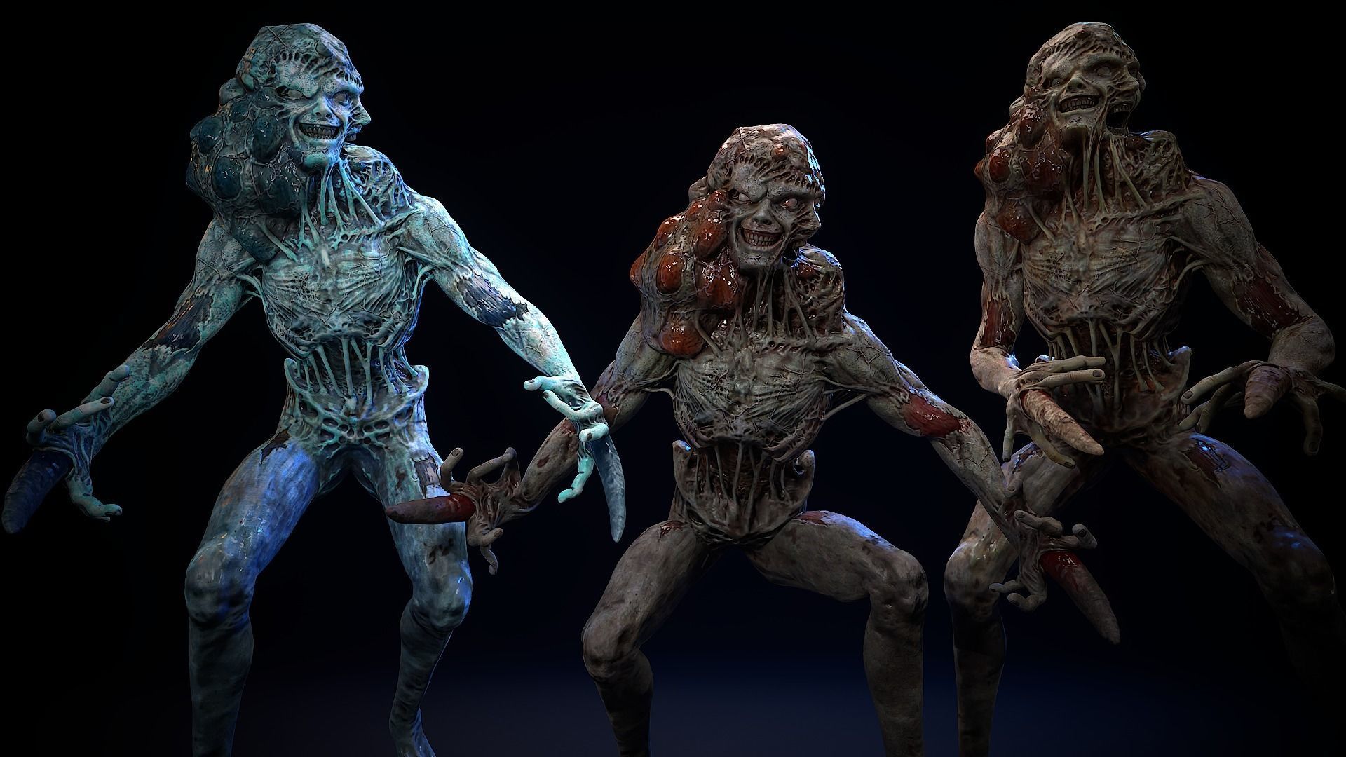 Mutant Monster 2 Low-poly 3D model_6