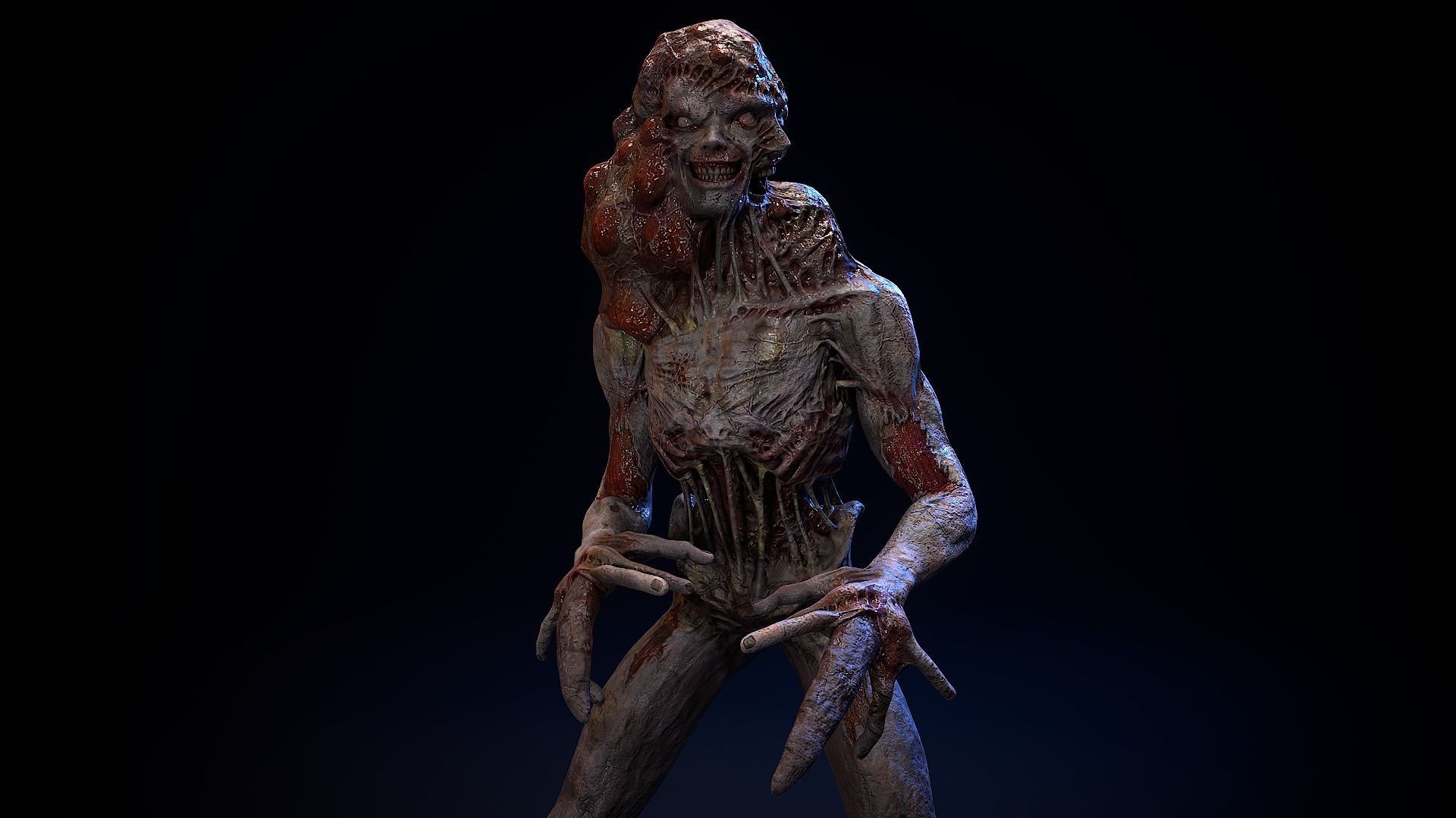 Mutant Monster 2 Low-poly 3D model_12