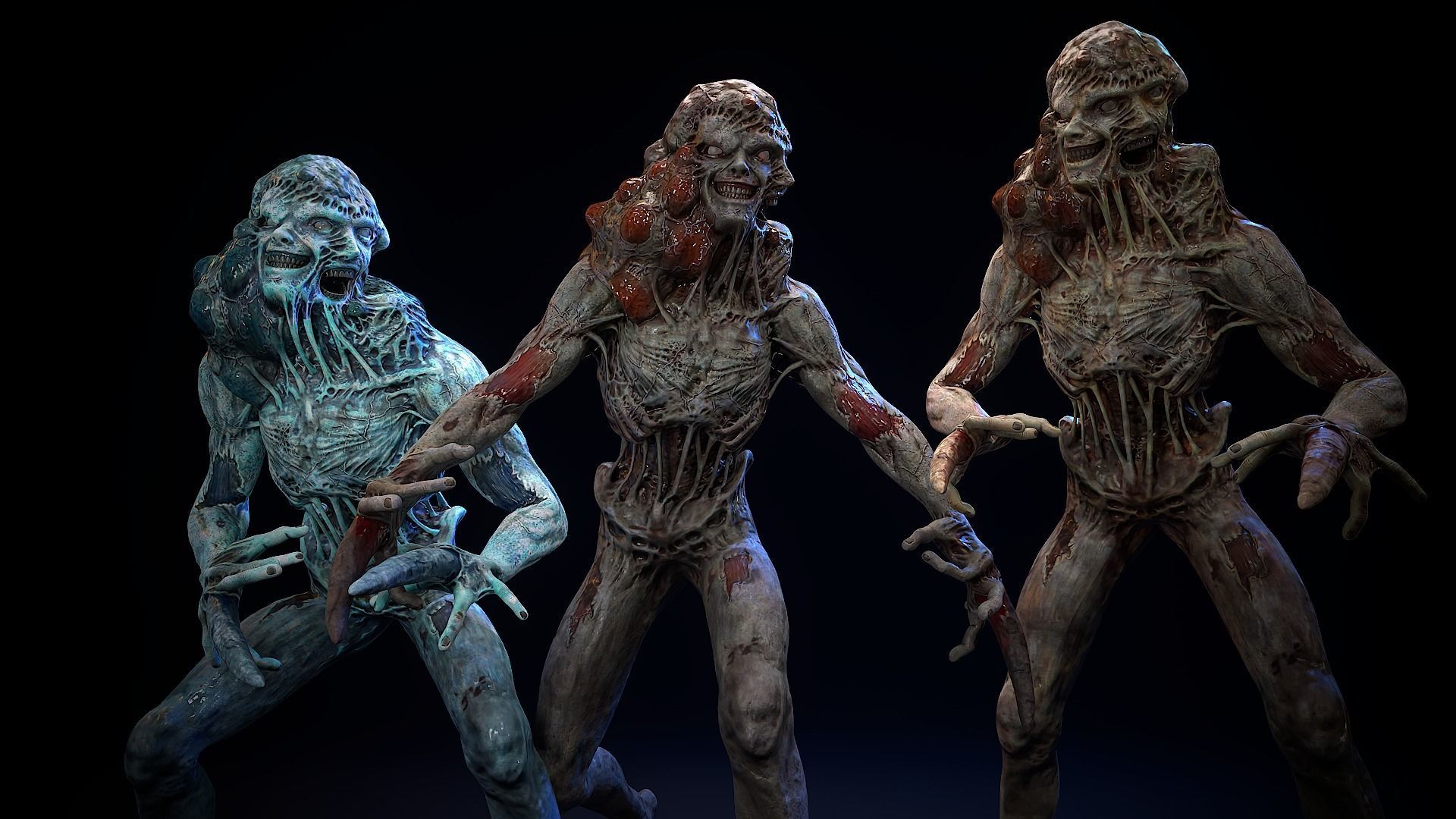 Mutant Monster 2 Low-poly 3D model_5