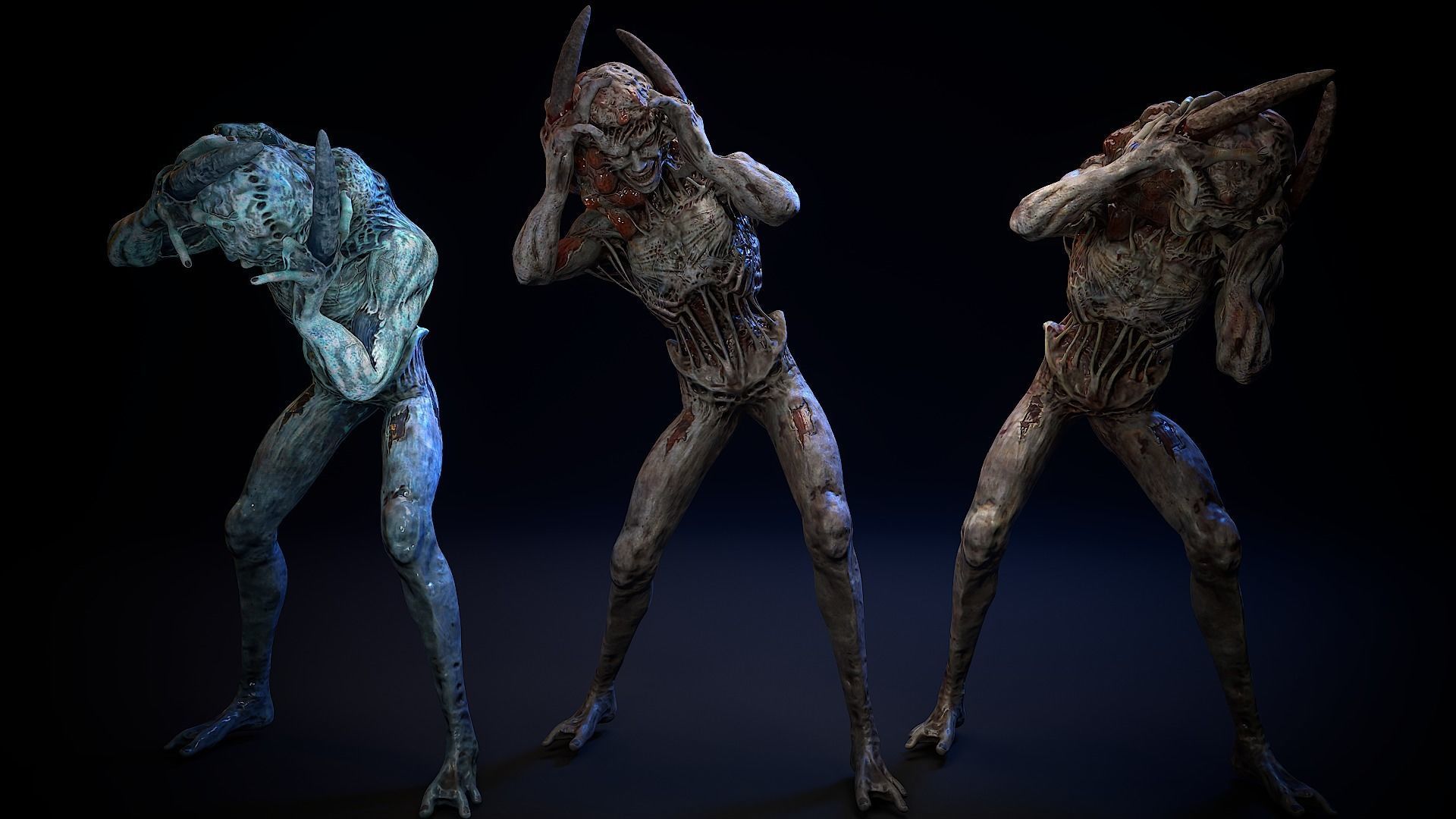 Mutant Monster 2 Low-poly 3D model_3