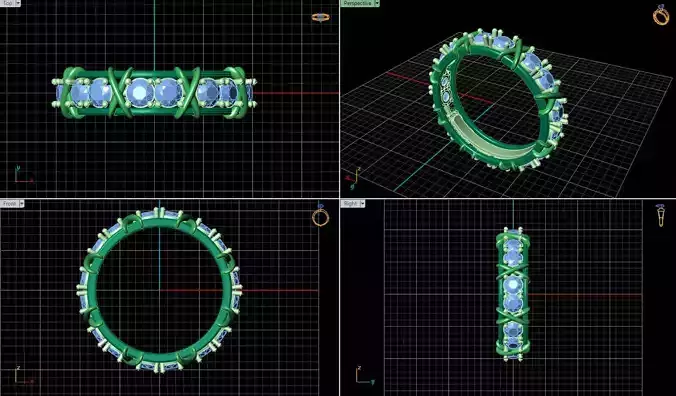 CG20230006 - X ring - diamond shine 