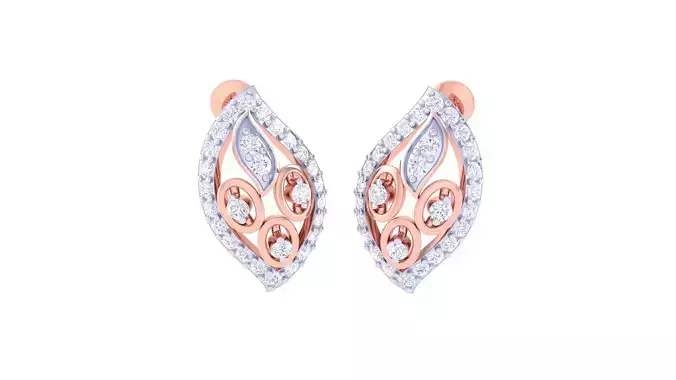 High Jewelry Diamond Studs Earrings 3dm stl 3mf obj glb gltf mtl