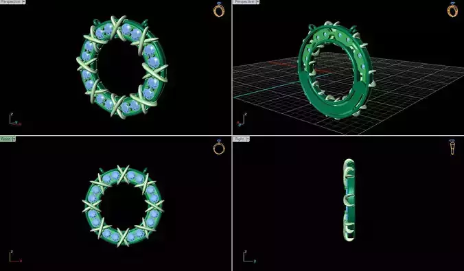CG20230007 - X ring - pendant