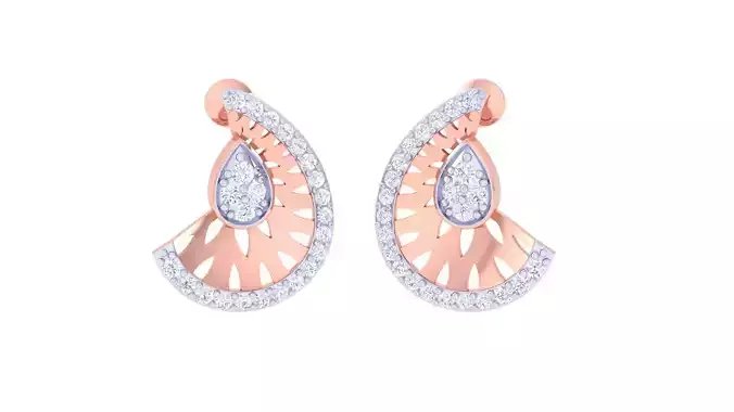 High Jewelry Diamond Studs Earrings 3dm stl 3mf obj glb gltf mtl 3D print model