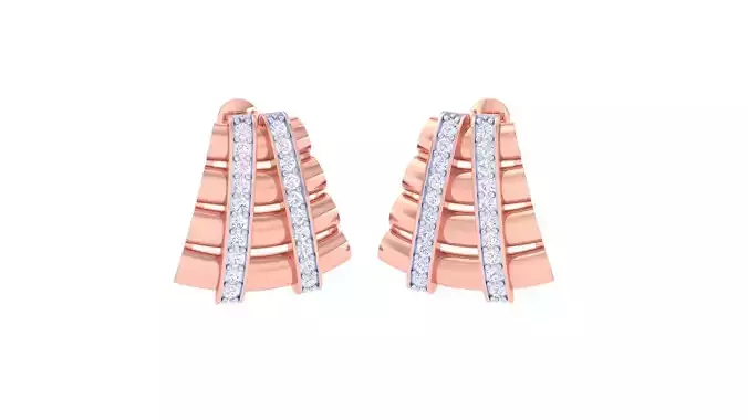 High Jewelry Diamond Studs Earrings 3dm stl 3mf obj glb gltf mtl