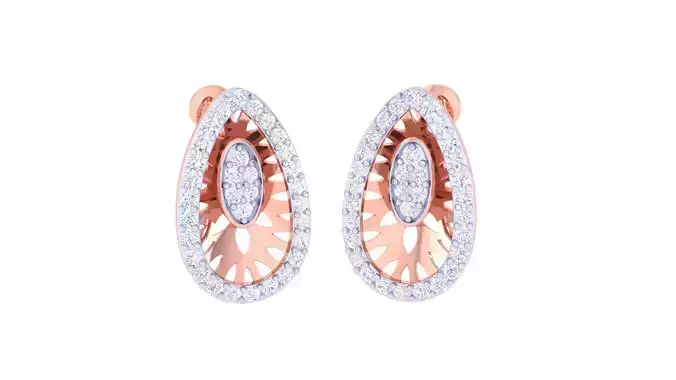 High Jewelry Diamond Studs Earrings 3dm stl 3mf obj glb gltf mtl