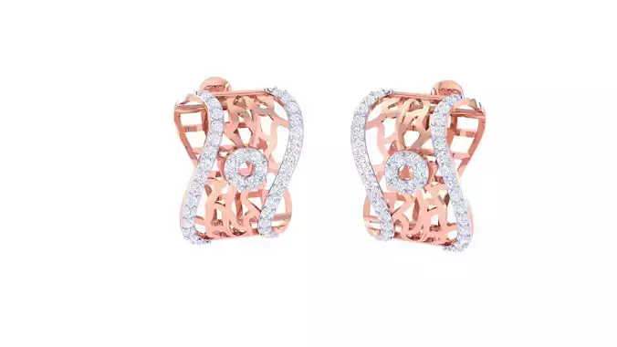 High Jewelry Diamond Studs Earrings 3dm stl 3mf obj glb gltf mtl 3D print model