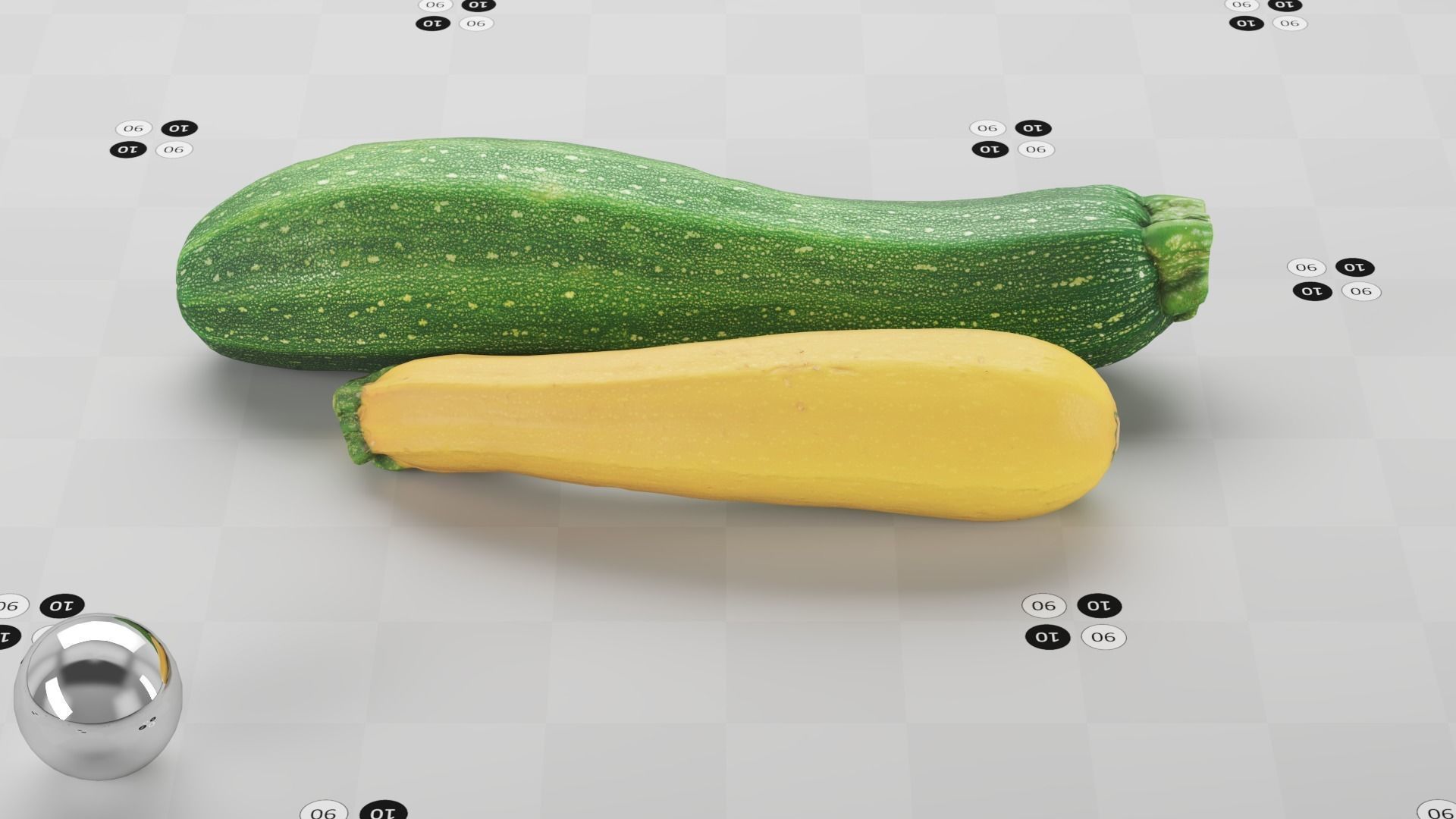 Zucchini - Photogrammetry Scan Low-poly 3D model_7