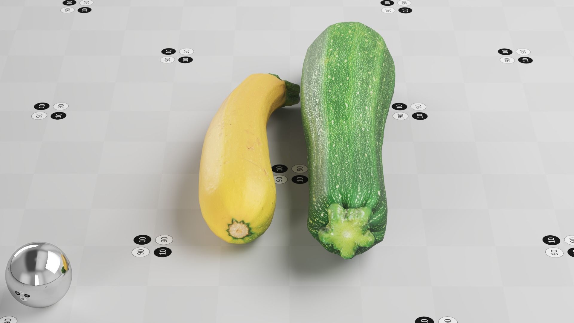 Zucchini - Photogrammetry Scan Low-poly 3D model_3