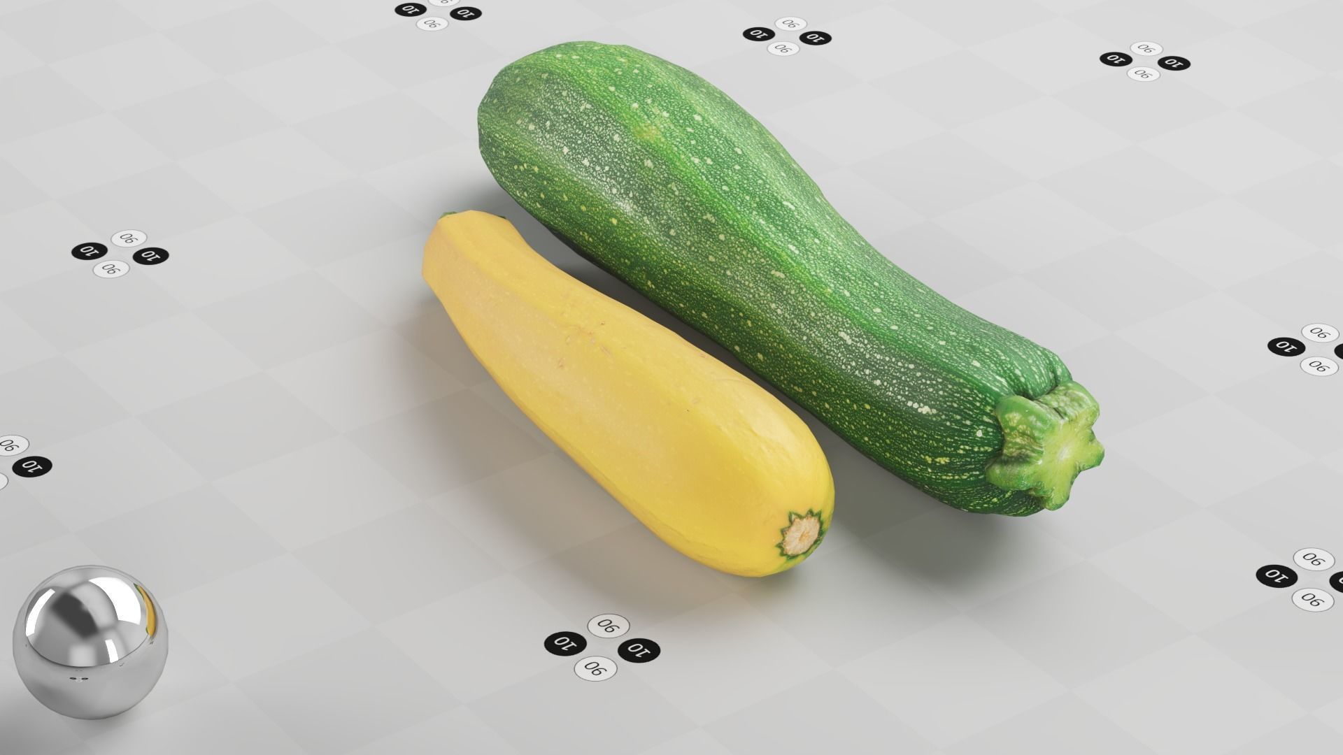 Zucchini - Photogrammetry Scan Low-poly 3D model_8