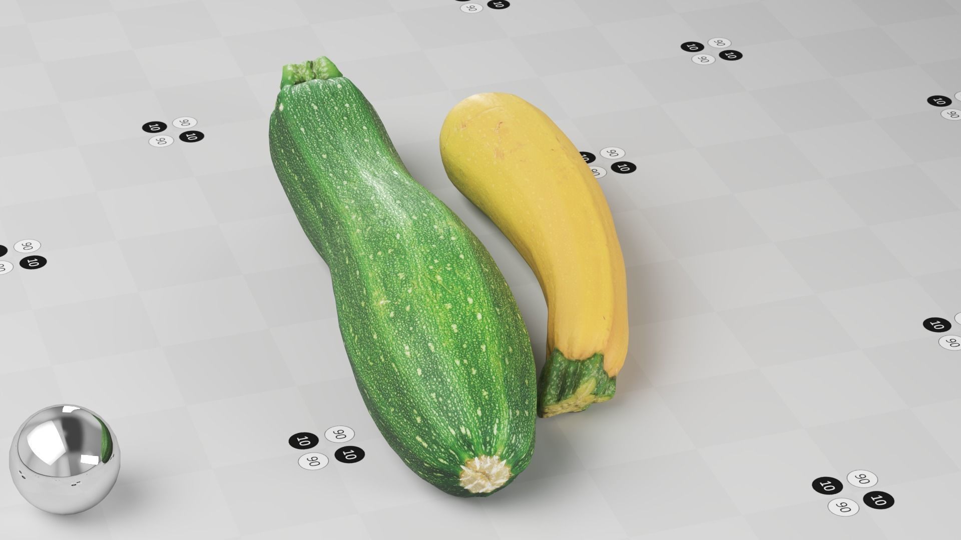 Zucchini - Photogrammetry Scan Low-poly 3D model_6
