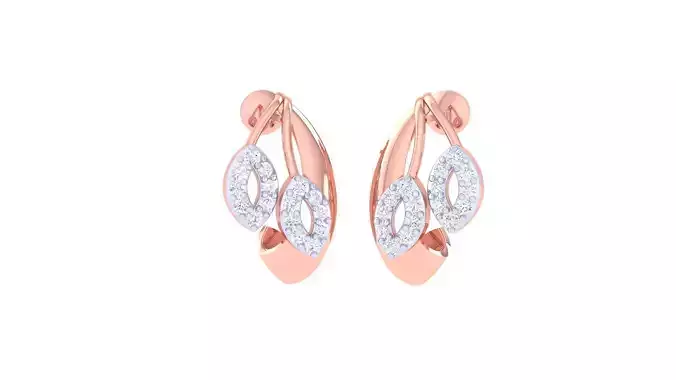 High Jewelry Diamond Studs Earrings 3dm stl 3mf obj glb gltf mtl 3D print model