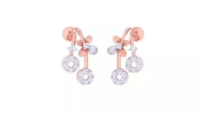 High Jewelry Diamond Studs Earrings 3dm stl 3mf obj glb gltf mtl 3D print model