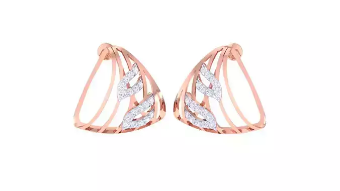 High Jewelry Diamond Studs Earrings 3dm stl 3mf obj glb gltf mtl 3D print model