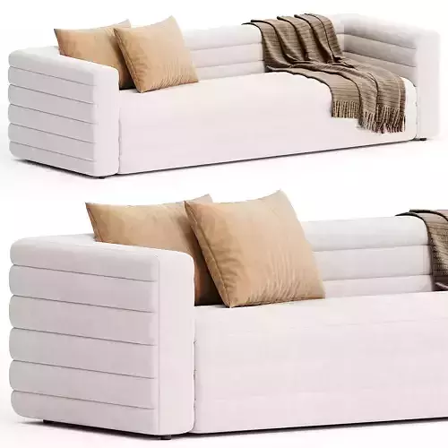 STRATO 103 EXTRA LARGE WHITE BOUCLE SOFA