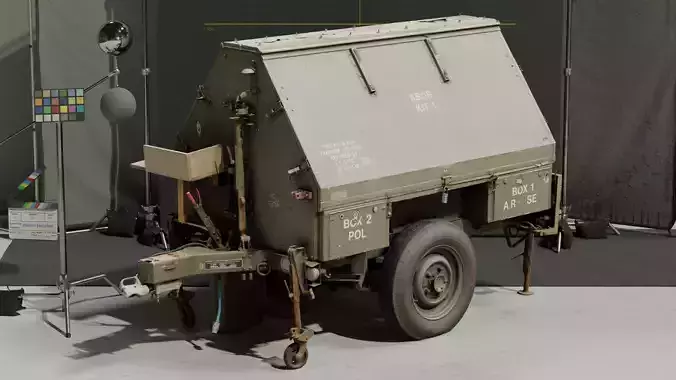 Photogrammetry Model of Military Comms Vehicle