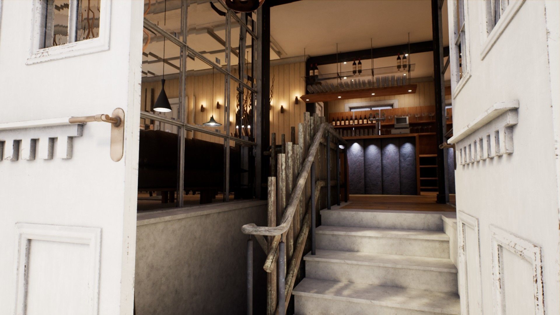 Nordic Restaurant Low-poly 3D model_6