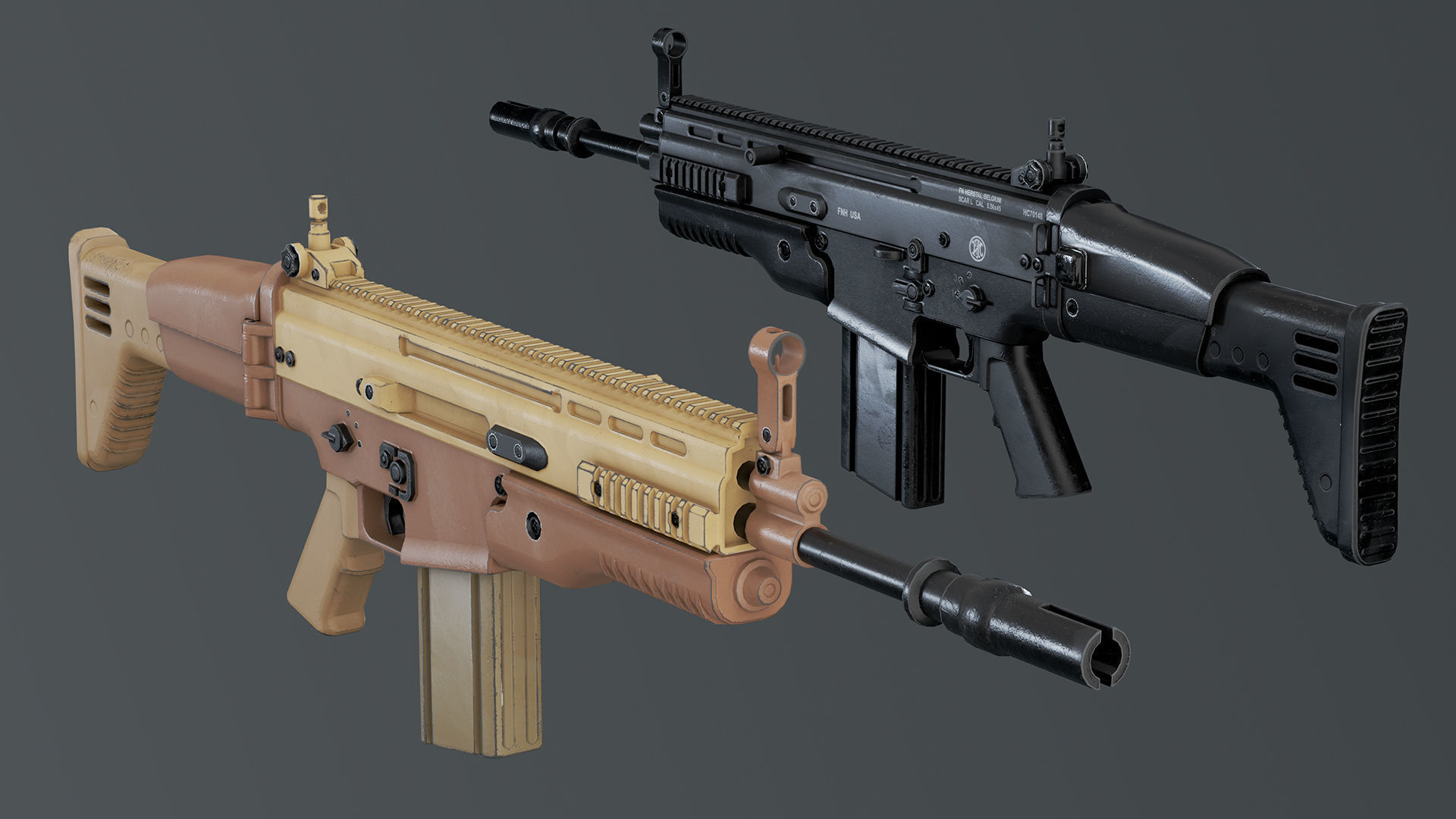 Weapons Pack 2 Free low-poly 3D model_5