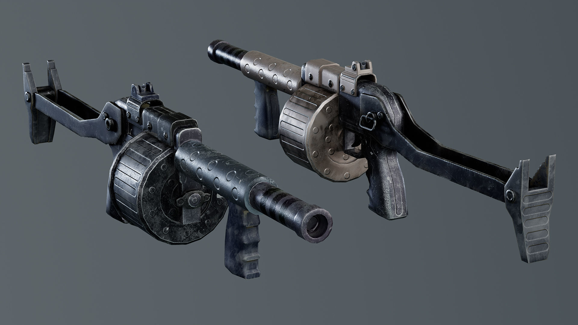 Weapons Pack 2 Free low-poly 3D model_2