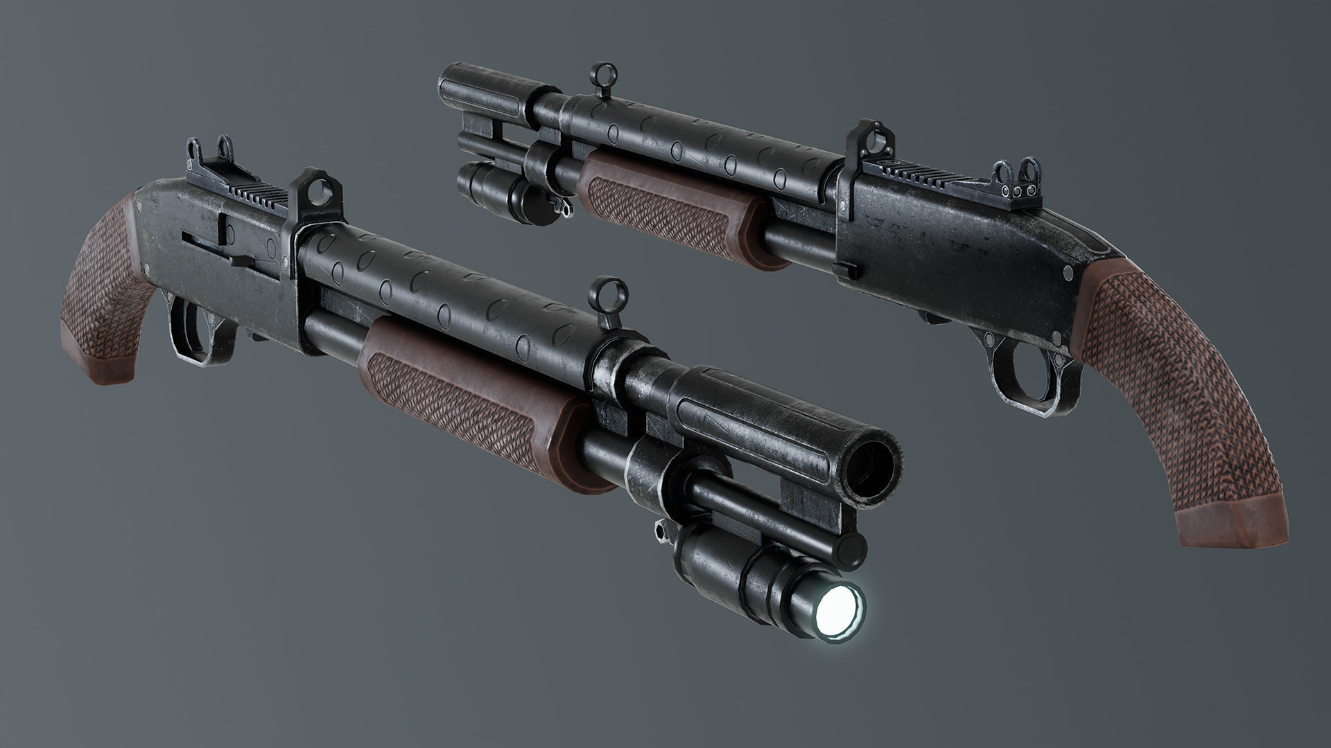 Weapons Pack 2 Free low-poly 3D model_1