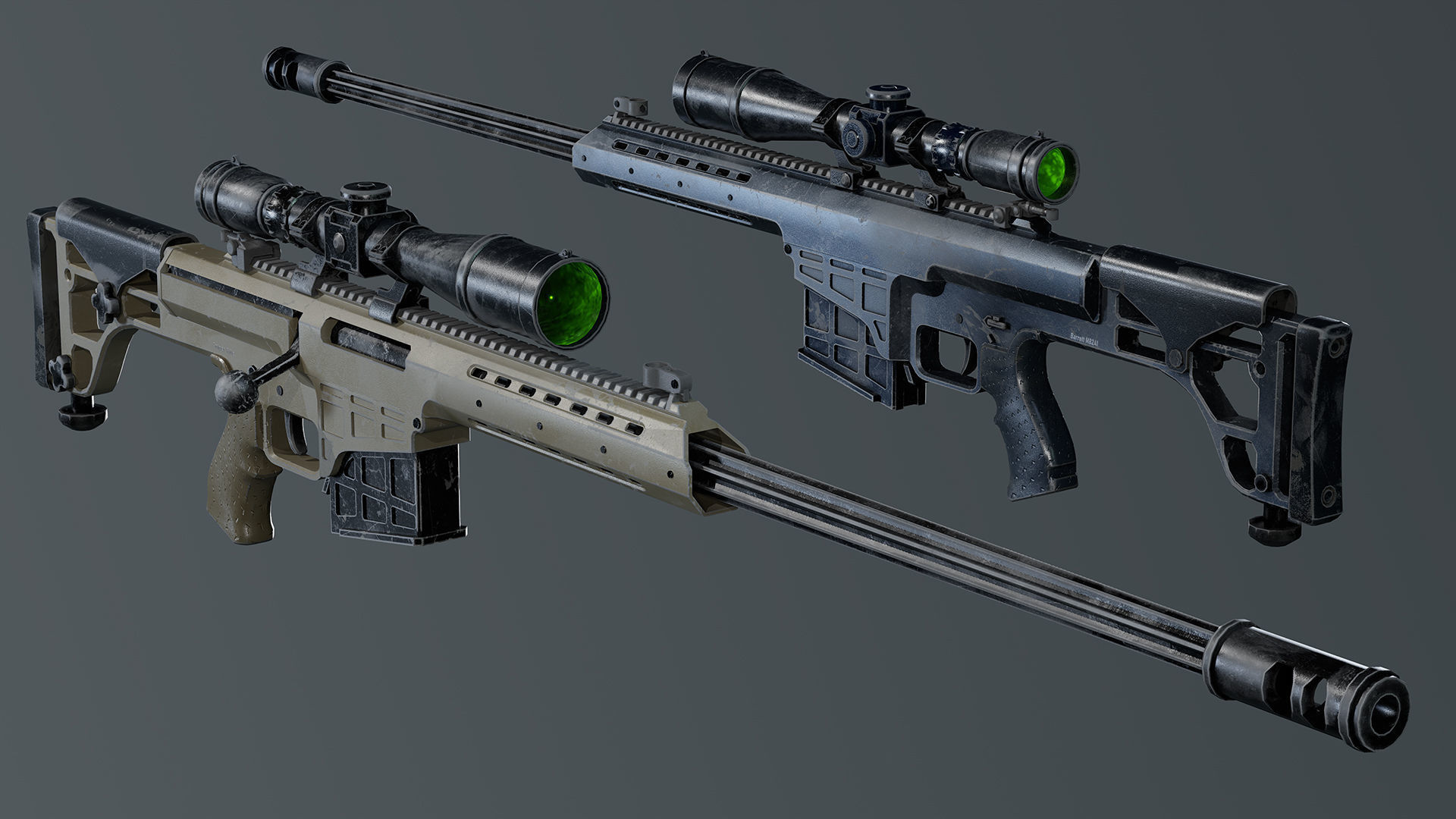 Weapons Pack 2 Free low-poly 3D model_3